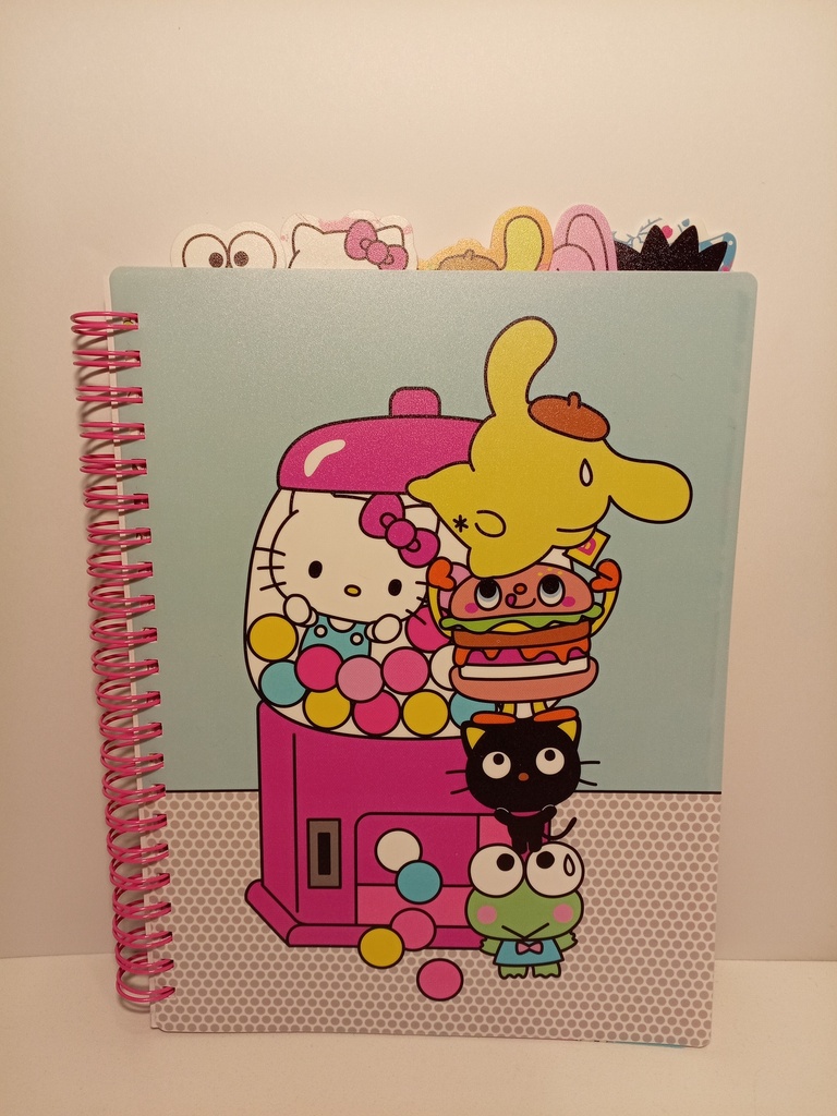 LIBRETA ESPIRAL DE HELLO KITTY  & FRIENDS