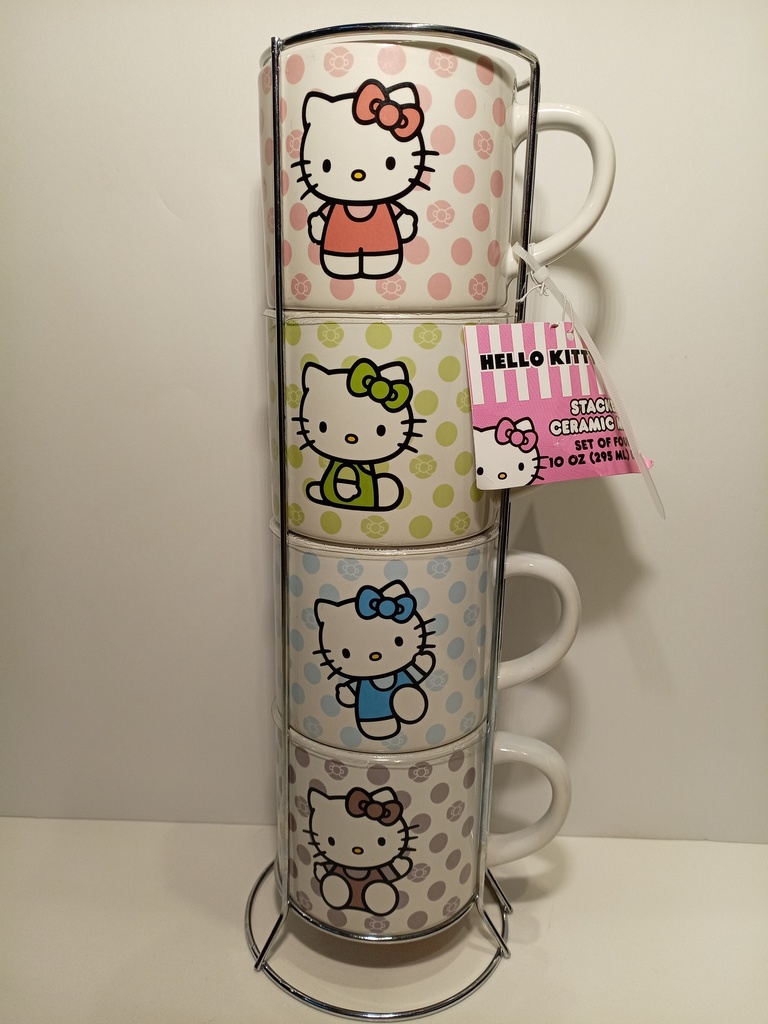 SET DE 4 TAZAS HELLO KITTY