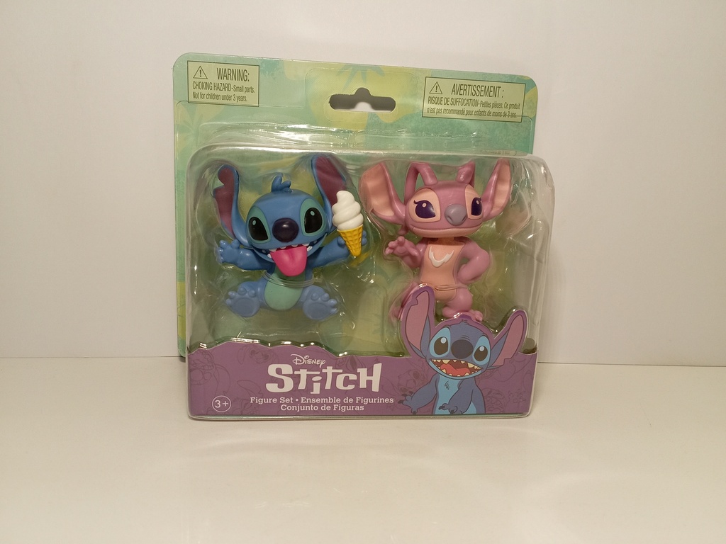 CONJUNTO DE FIGURAS STITCH & ANGELA
