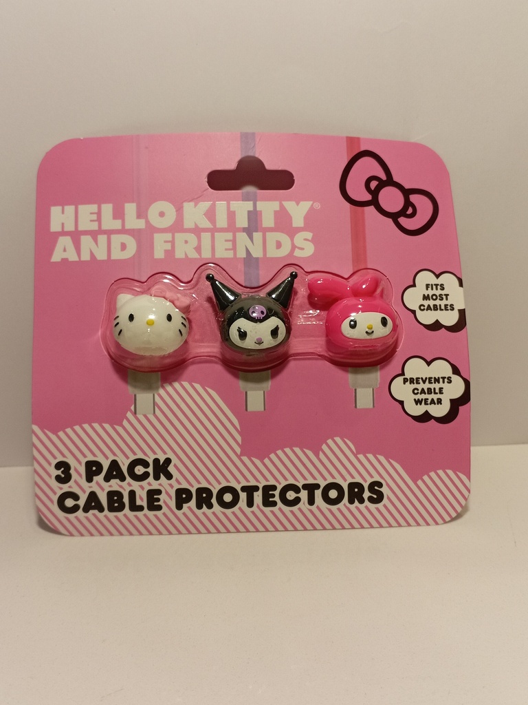 PROTECTOR DE CABLE HELLO KITTY 3 UNI.