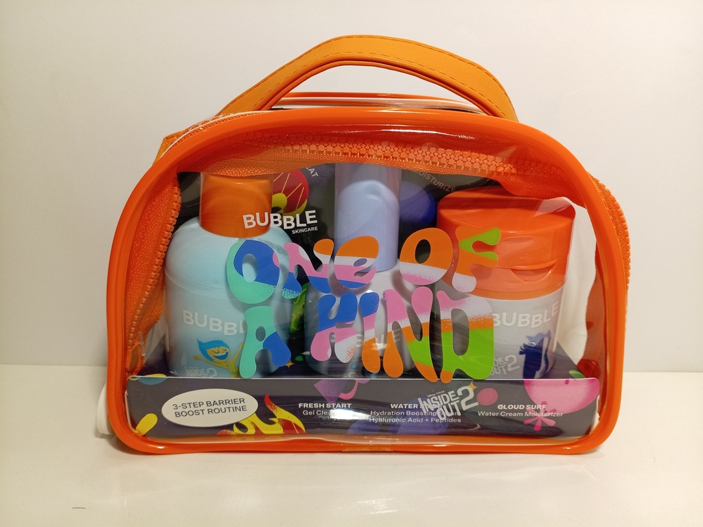 ESTUCHE DE 3 UNI. BUBBLE SKINCARE INTENSAMENTE NARANJA