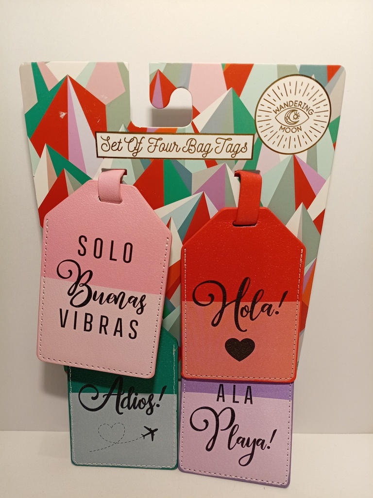 IDENTIFICADOR DE MALETA SET DE 4 WONDERING MOON