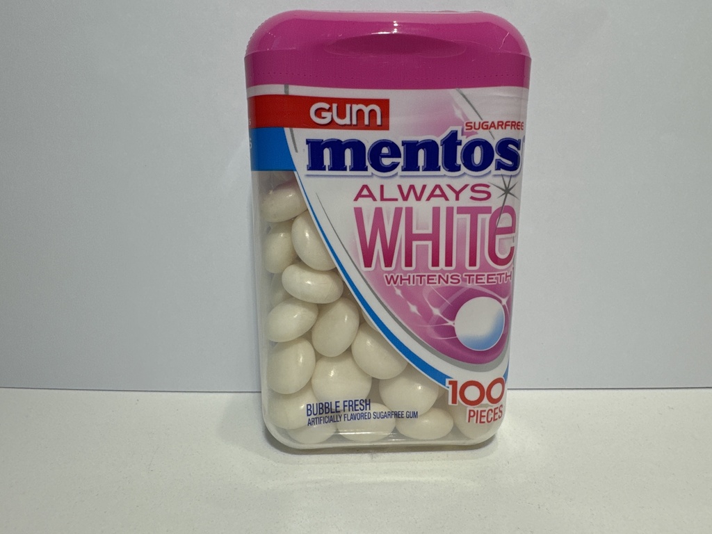 GUM MENTOS ALWAYS WHITE
