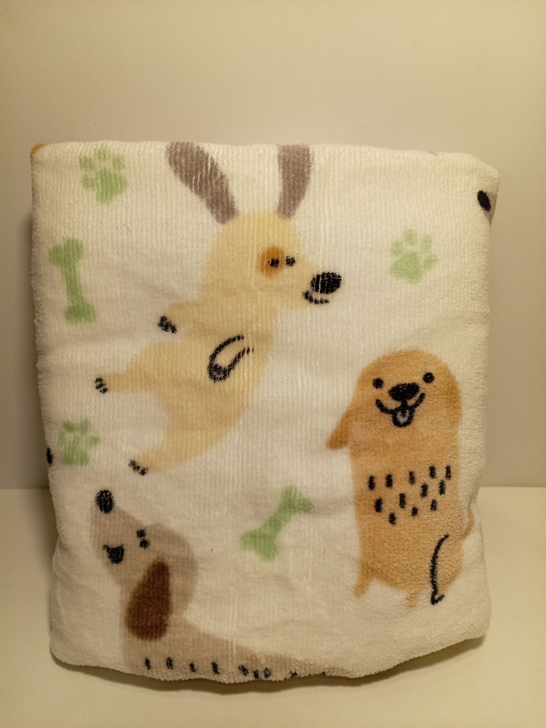 TOALLA DE MANO KASSAFINA PERRO FONDO BLANCO