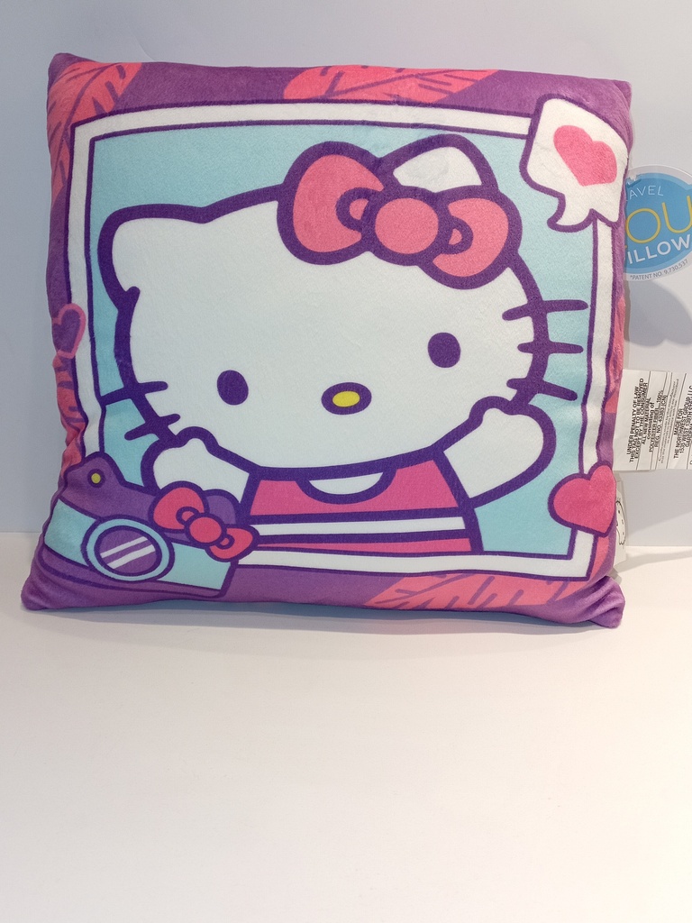 COJIN TRAVEL CLOUD PILLOW MORADO HELLO KITTY