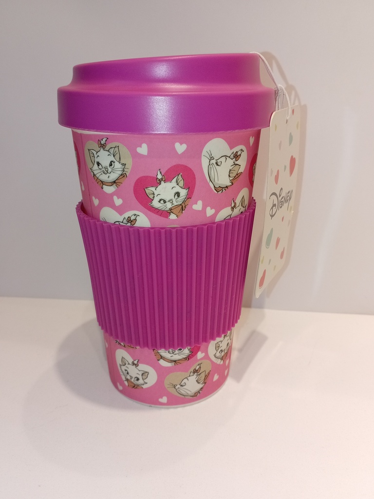 VASO TERMICO DISNEY GATA MARIE ROSADO