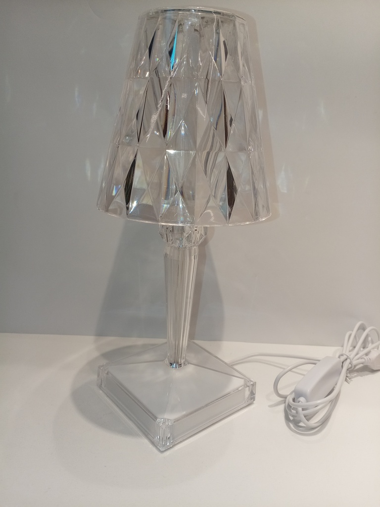 LAMPARA LED DE ESCRITORIO TRANSPARENTE