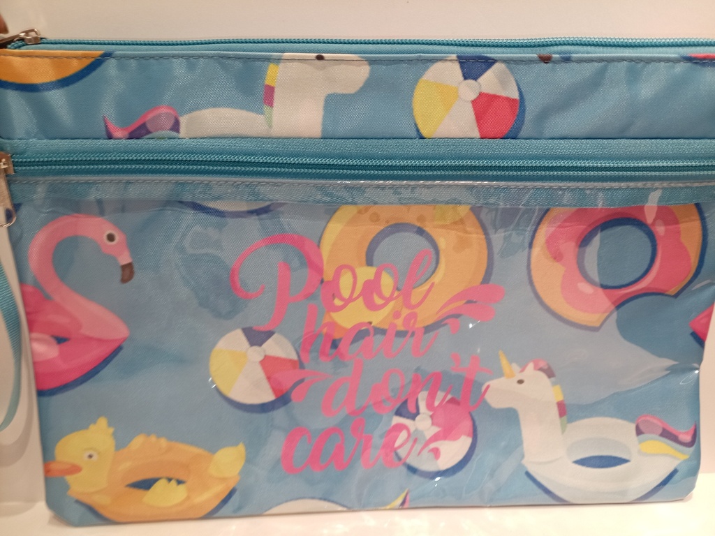 BOLSO NECESER AZUL POOL HAIR 