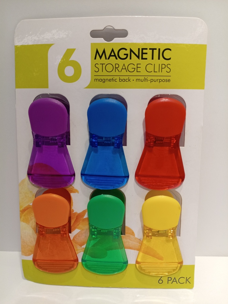 CLIPS MAGNETICOS MULTIUSOS SET DE 6UNI.