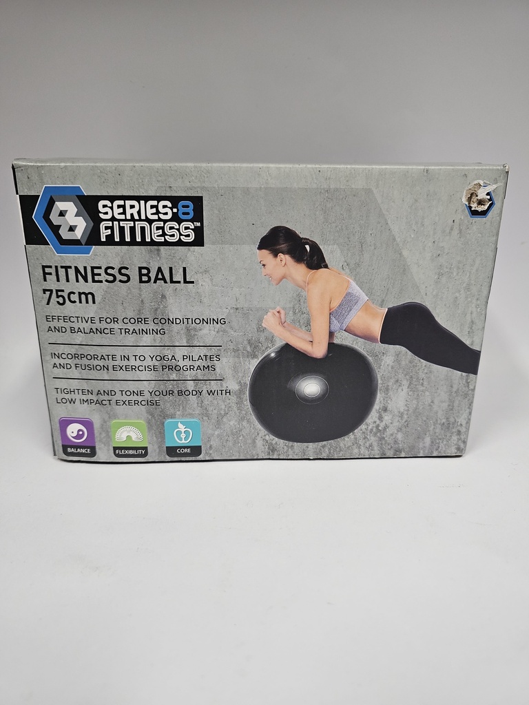 FITNESS BALL 75CM. NEGRA