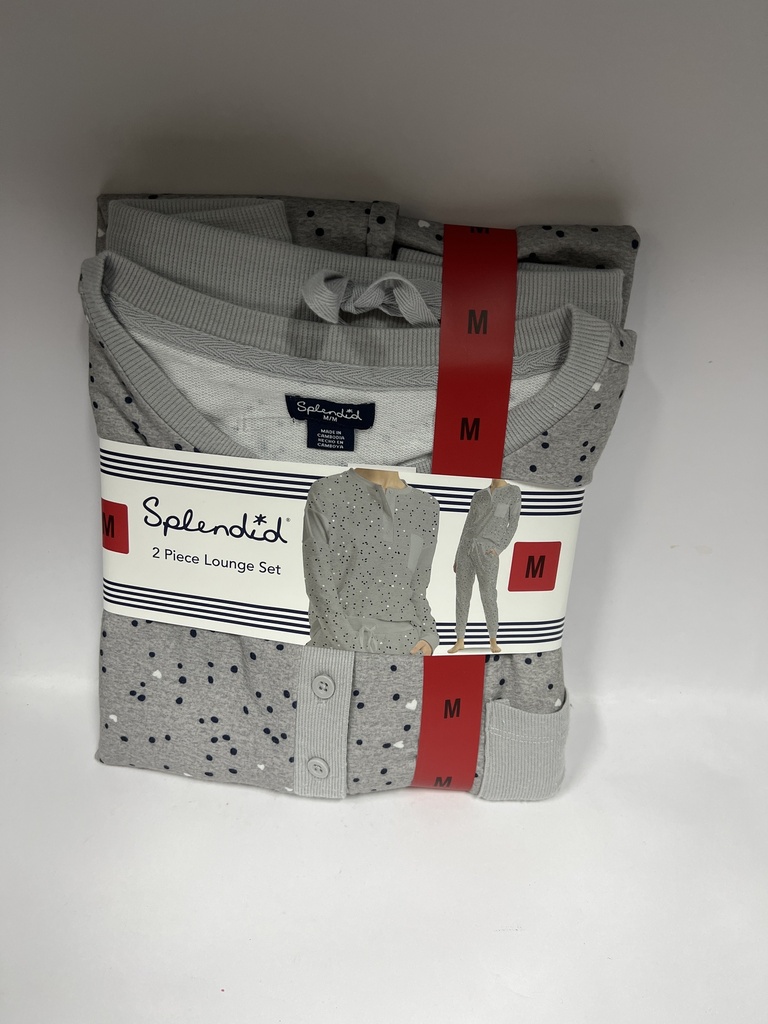 PIJAMA SPLENDID SPECKLEHRT GREY TALLA M
