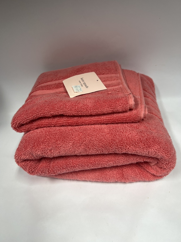 SET DE 2 TOALLAS KATE SPADE COLOR CORAL