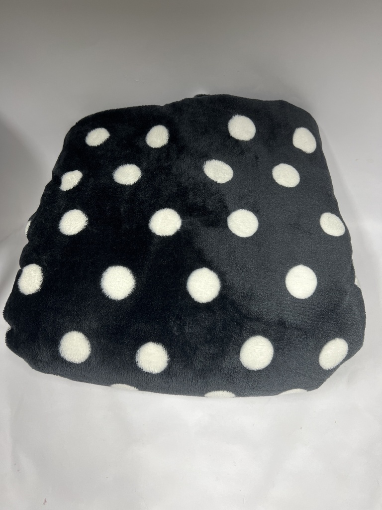 COBIJA NEGRA DE PUNTOS BLANCOS RACHEL