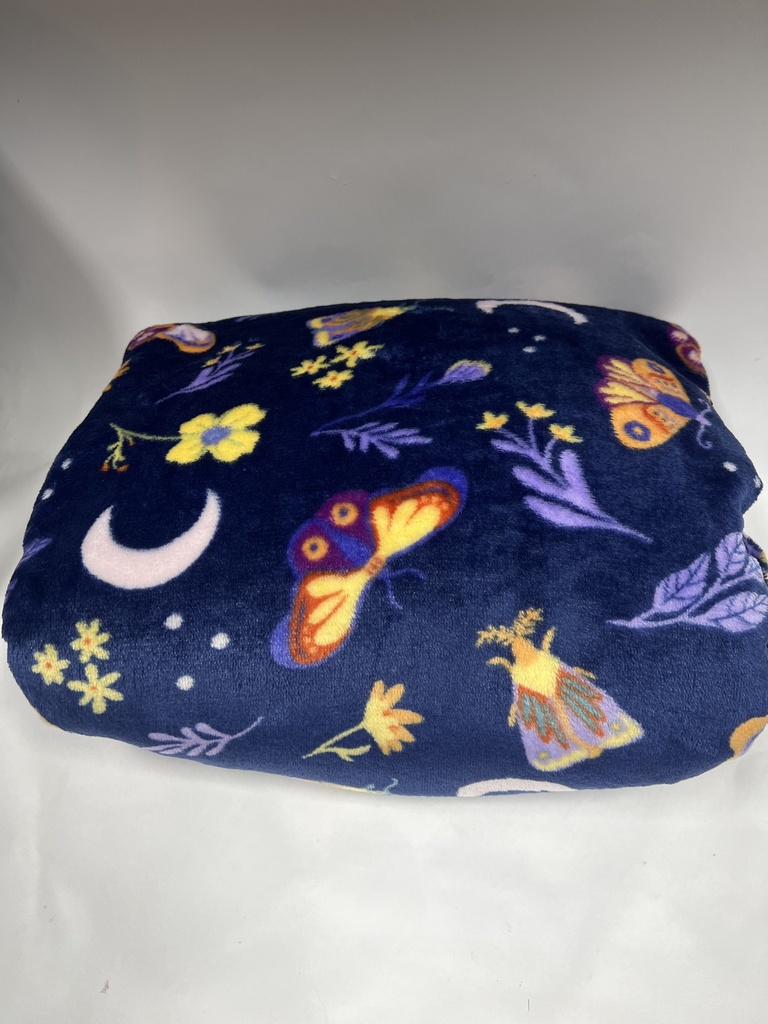 COBIJA AZUL CON MARIPOSAS THE BIG ONE 