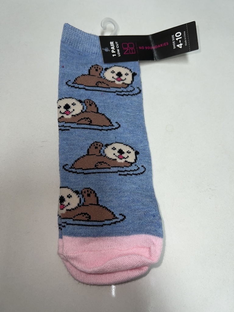 MEDIAS AZUL CON ROSADO