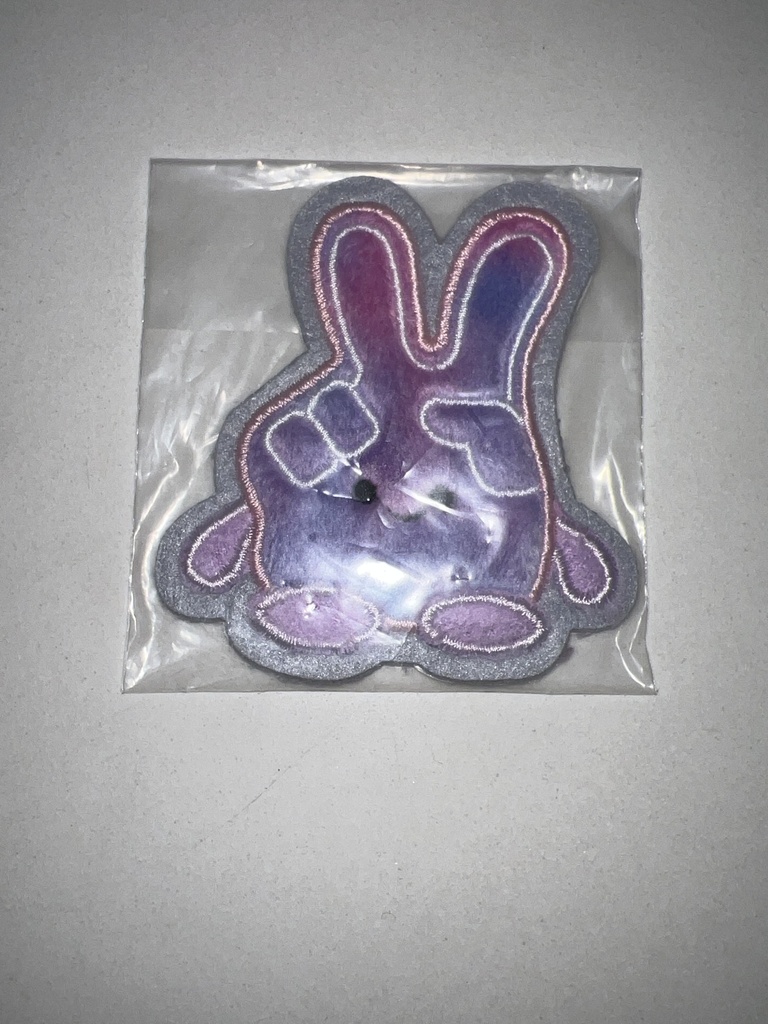 PARCHES DE ROPA DE MANO MORADA