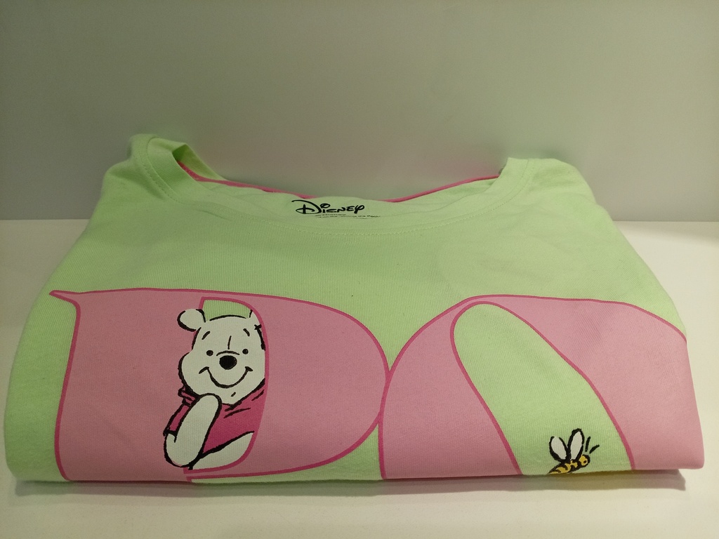PIJAMA WINNIE POOH VERDE CLARO TALLA M