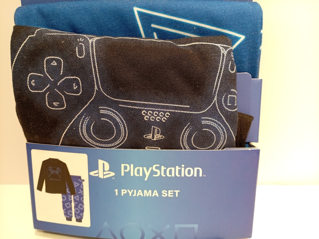 PIJAMA PLAYSTATION BLACK TALLA 5-6Y