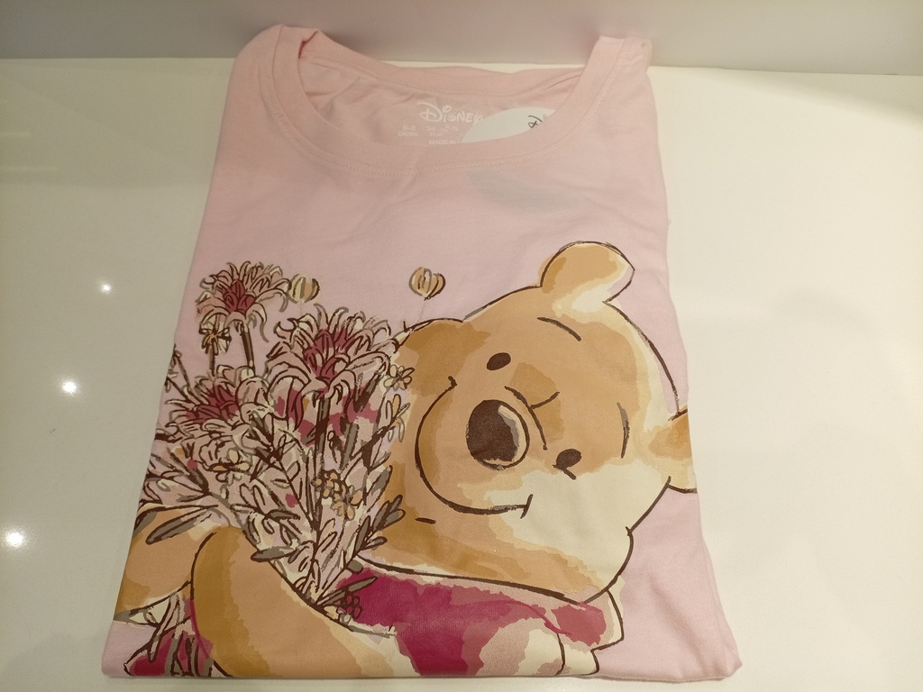 PIJAMA DE WINNIE POOH ROSADA TALLA XS