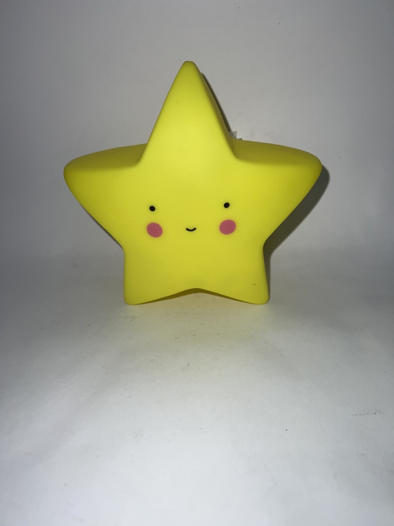 LAMPARA FORMA ESTRELLA AMARILLA