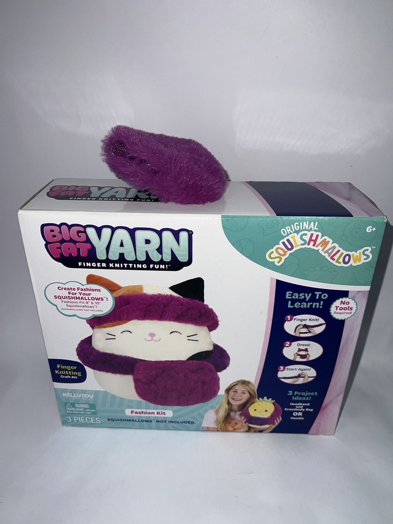 SQUISHMALLOWS KIT DE MANUALIDADES PARA TEJER CON LAS MANOS