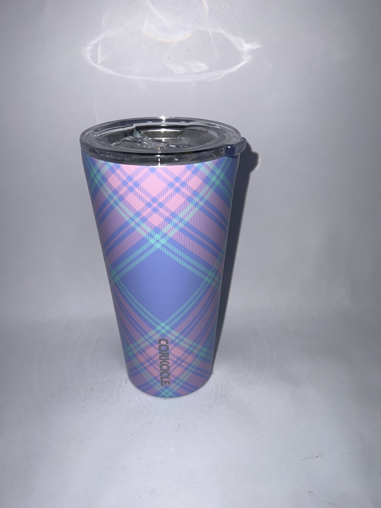 VASO TERMICO MORADO RAYAS 16OZ CORKCICLE