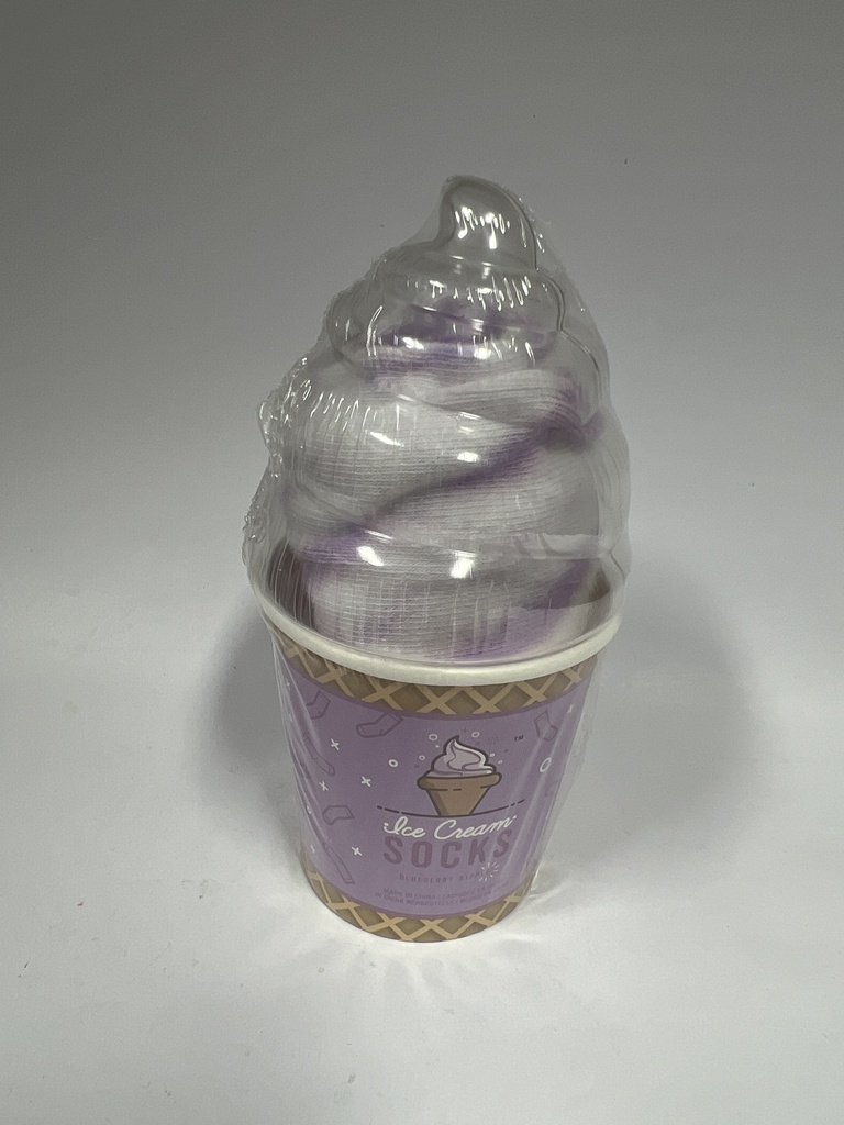 MEDIAS EN VASO DE HELADO MORADO
