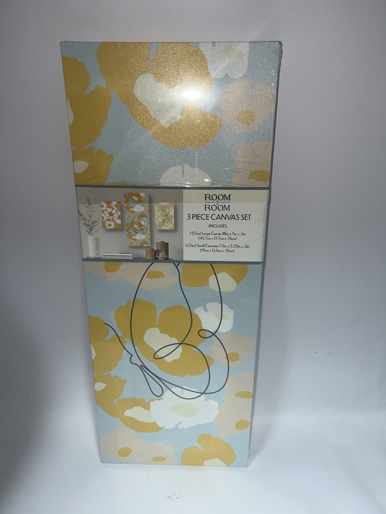 CUADROS DECORATIVOS ROOM ROOM FLORES AMARILLAS 