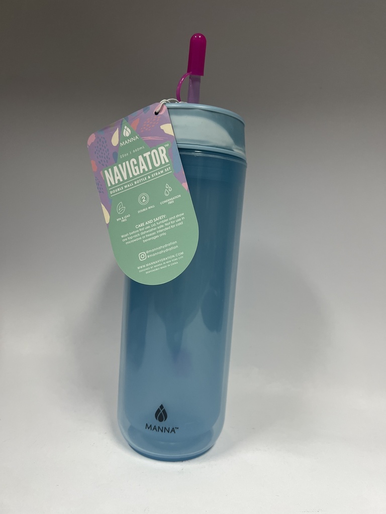 TERMO CON PITILLO AZUL MANNA 22 ONZ.