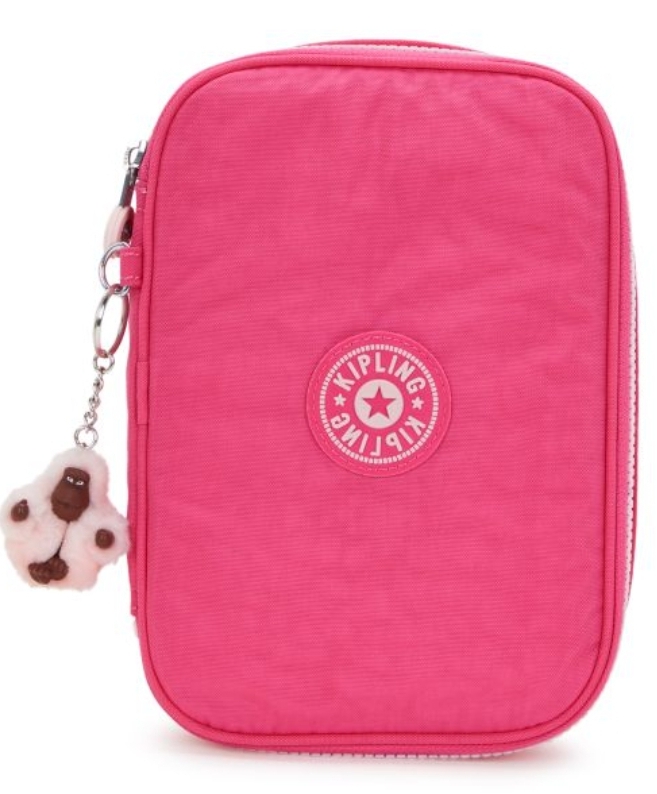 CARTUCHERA KIPLING 100 COLORES HAPPY PINK C