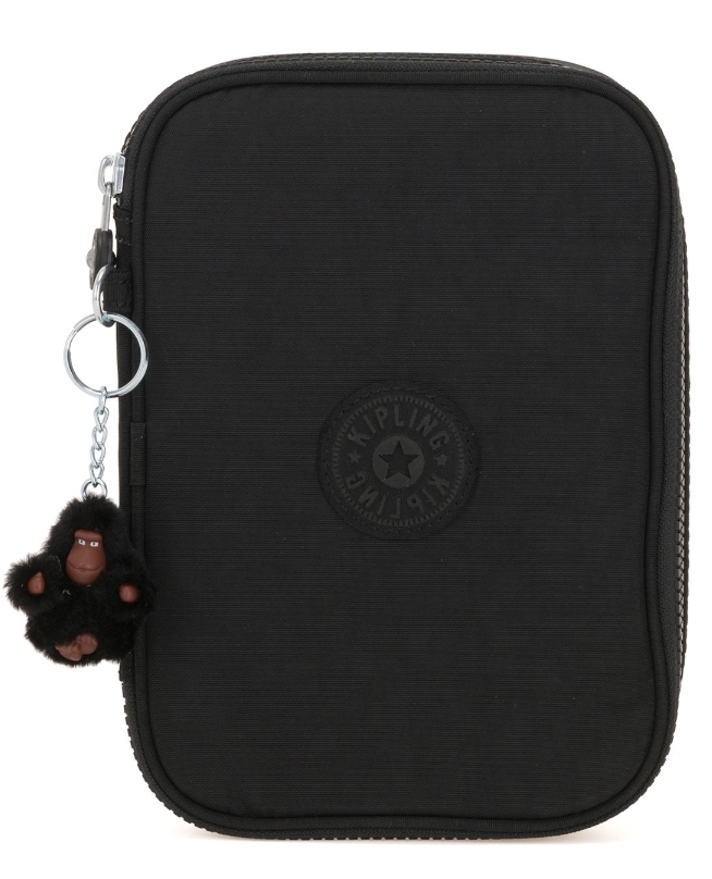 CARTUCHERA KIPLING 100 COLORES TRUE BLACK 