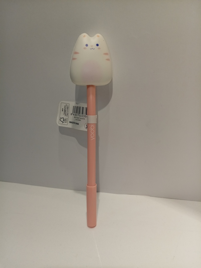 LAPICEROS YOOBI CON GATO DE GOMA