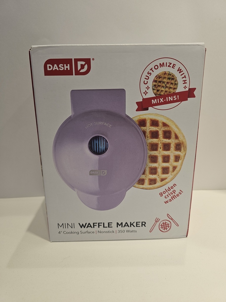 MINI WAFFLERA MAKER MORADA