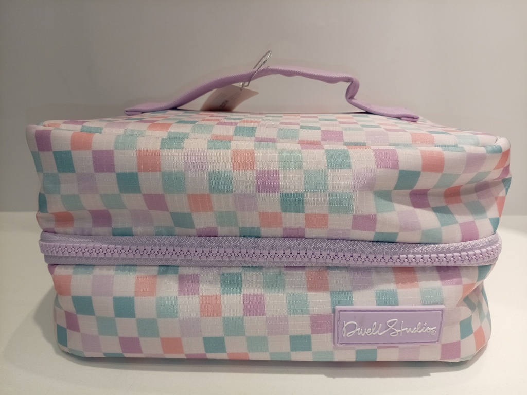 BOLSO PORTACOSMETICOS DWELL STUDIO CUADROS COLORES