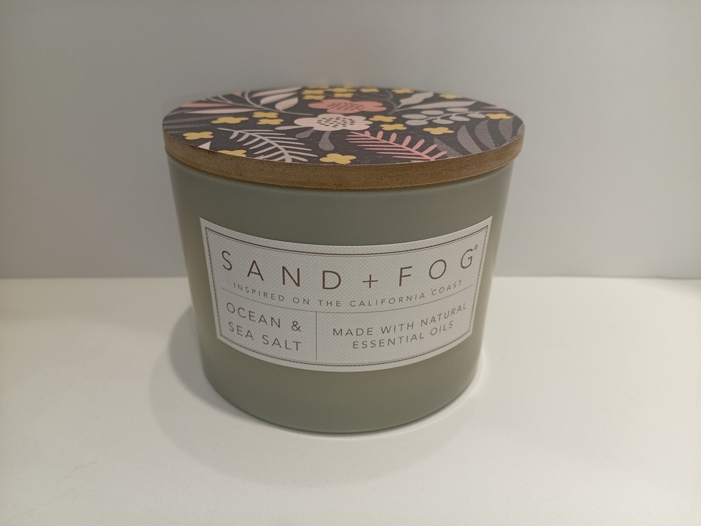 VELAS AROMATICAS SAND+FOG OCEAN & SEA SALT