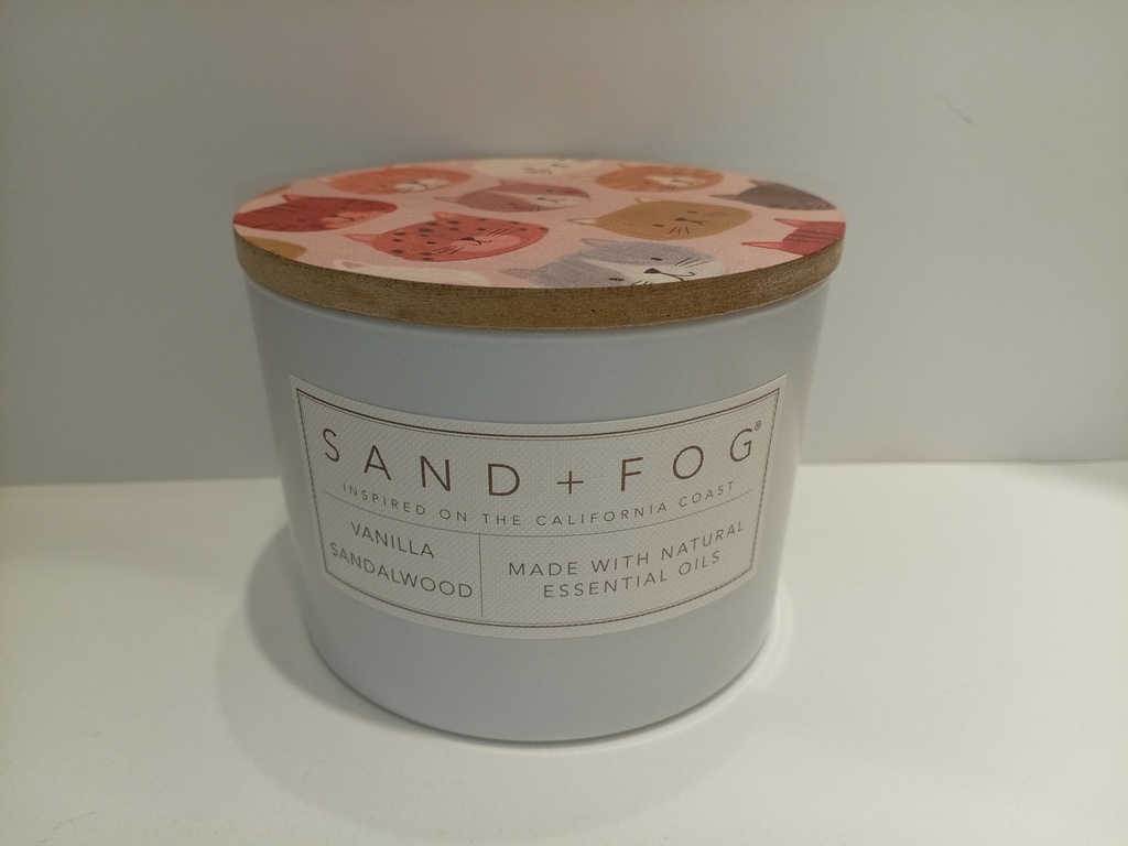 VELAS AROMATICAS SAND+FOG VANILLA SANDALWOOD