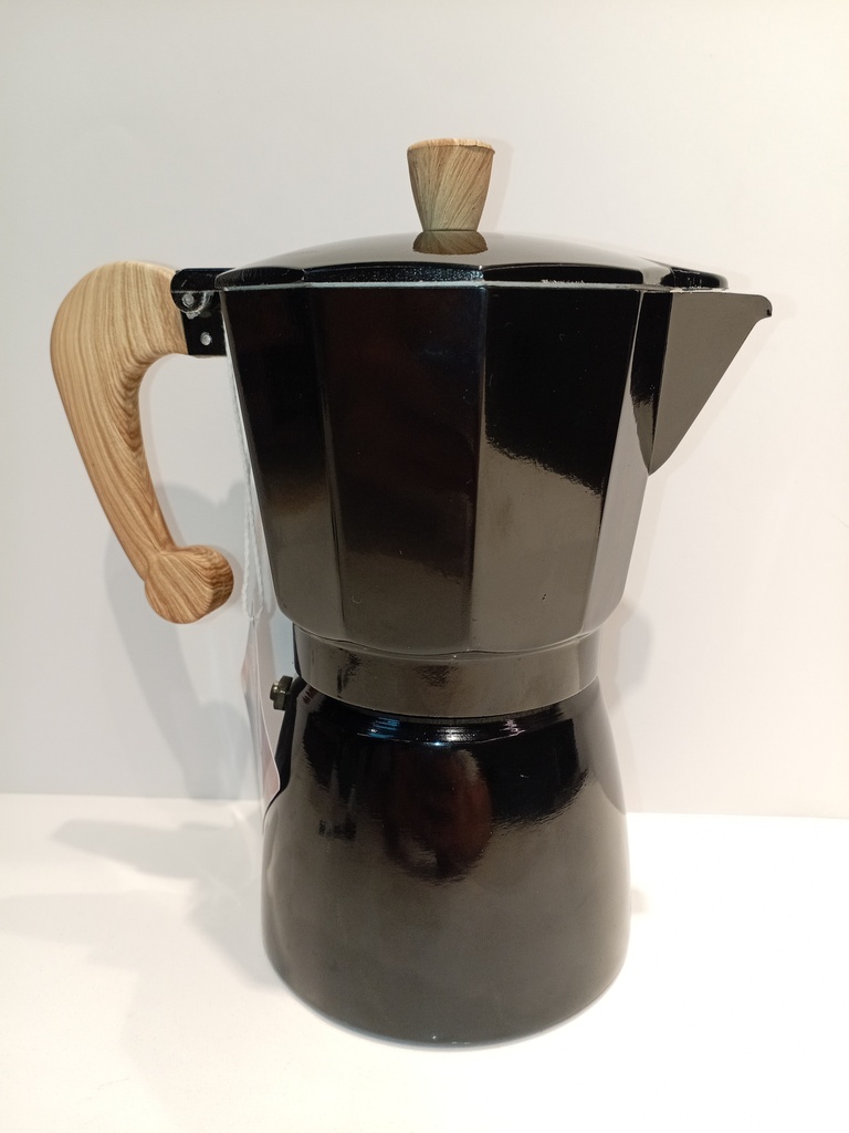 CAFETERA DE ALUMINIO NEGRA