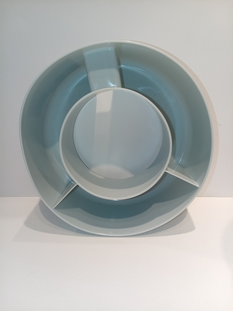 WATER BOTTLE SNACK BOWL 3 COMPARTIMIENTO