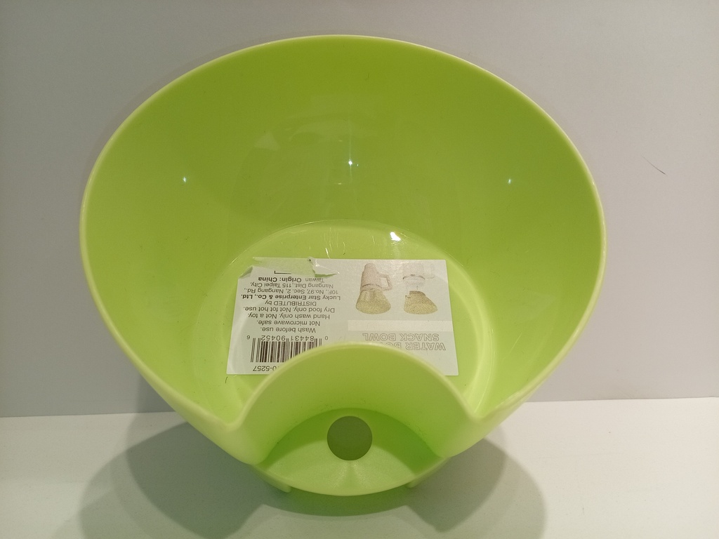 WATER BOTTLE SNACK BOWL 1 COMPARTIMIENTO VERDE 