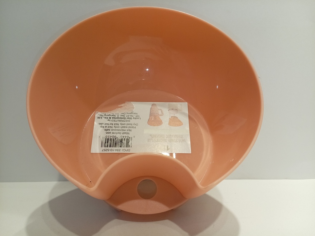 WATER BOTTLE SNACK BOWL 1 COMPARTIMIENTO ROSA SALMON 