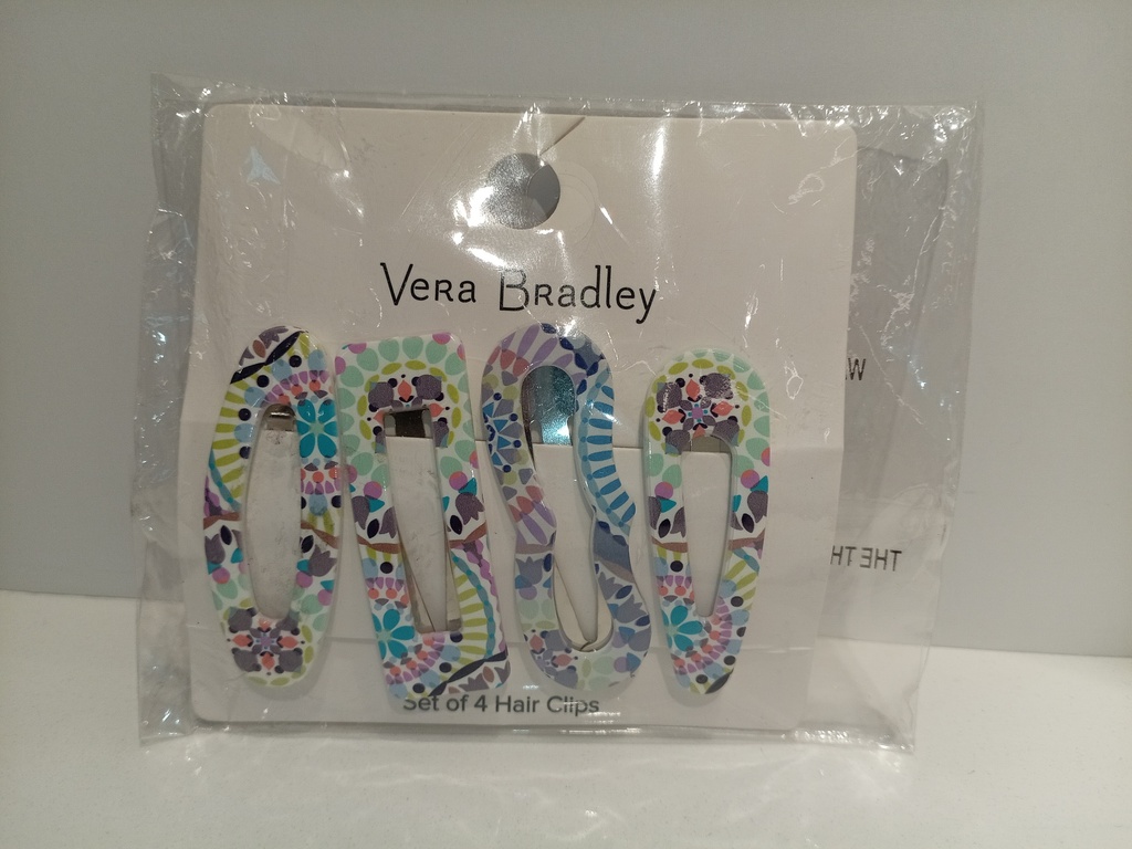SET DE PINZAS PARA CABELLO VERA BRADLEY  4 UNI.