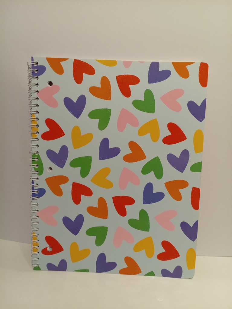 LIBRETA ESPIRAL CORAZONES