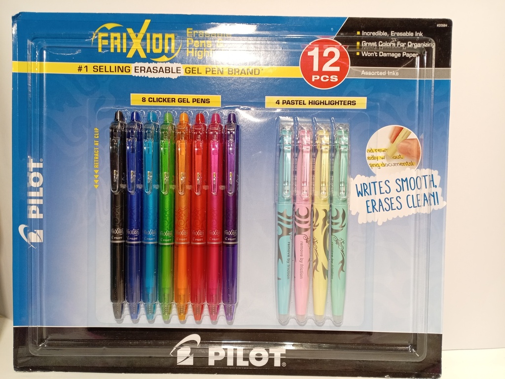 BOLIGRAFOS FRIXION PILOT ERASABLE 12 UNIDADES