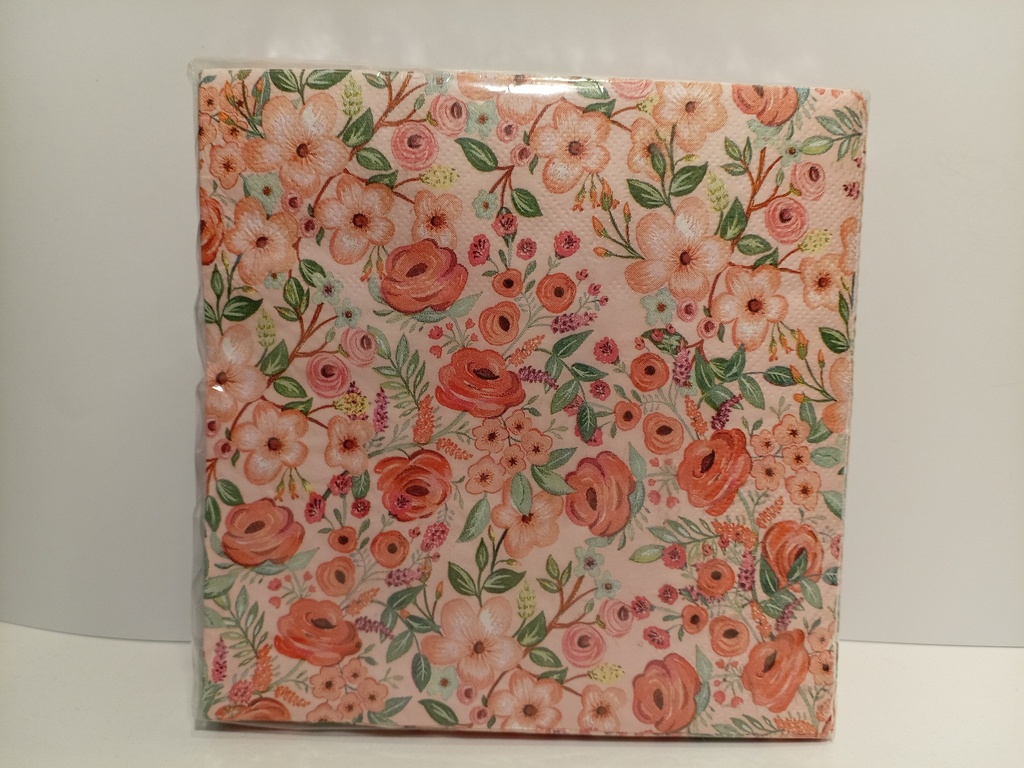 SERVILLETAS ROSAS 40 UNIDADES