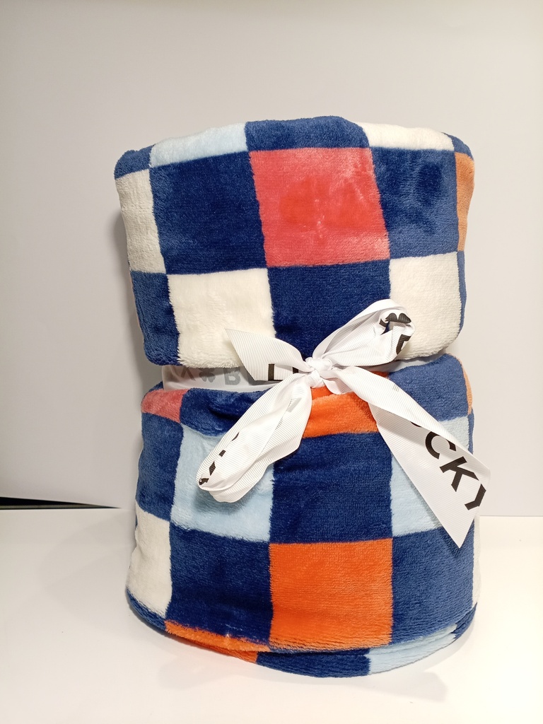 COBIJA LUCKY BRAND CUADROS