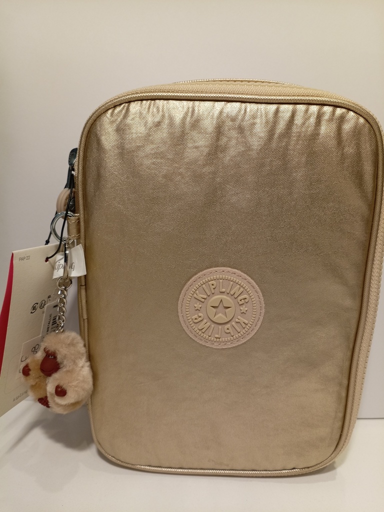 CARTUCHERA KIPLING 100 COLORES STARRY GOLD METALLIC