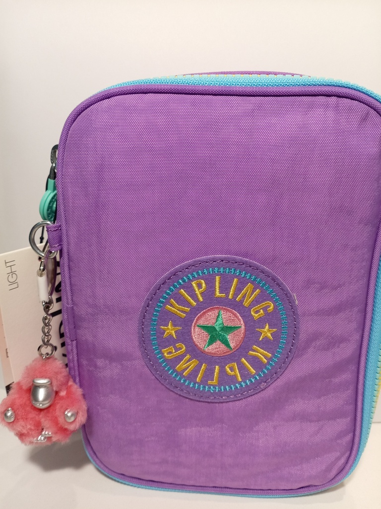 CARTUCHERA KIPLING 100 COLORES RAINBOW POP PLAYFULVIOLET