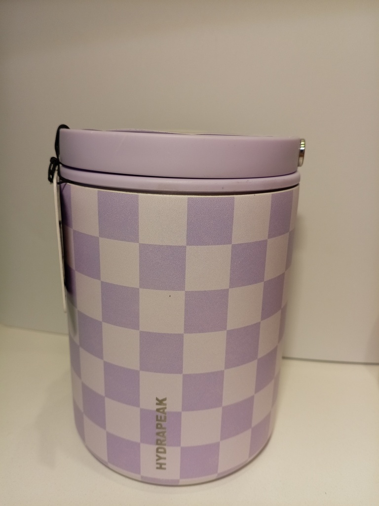 TERMO FOOD JAR MORADO DE CUADROS 32 ONZ