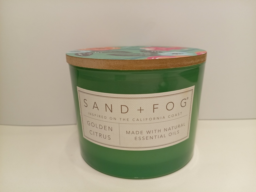 VELAS AROMATICAS SAND+FOG GOLDEN CITRUS