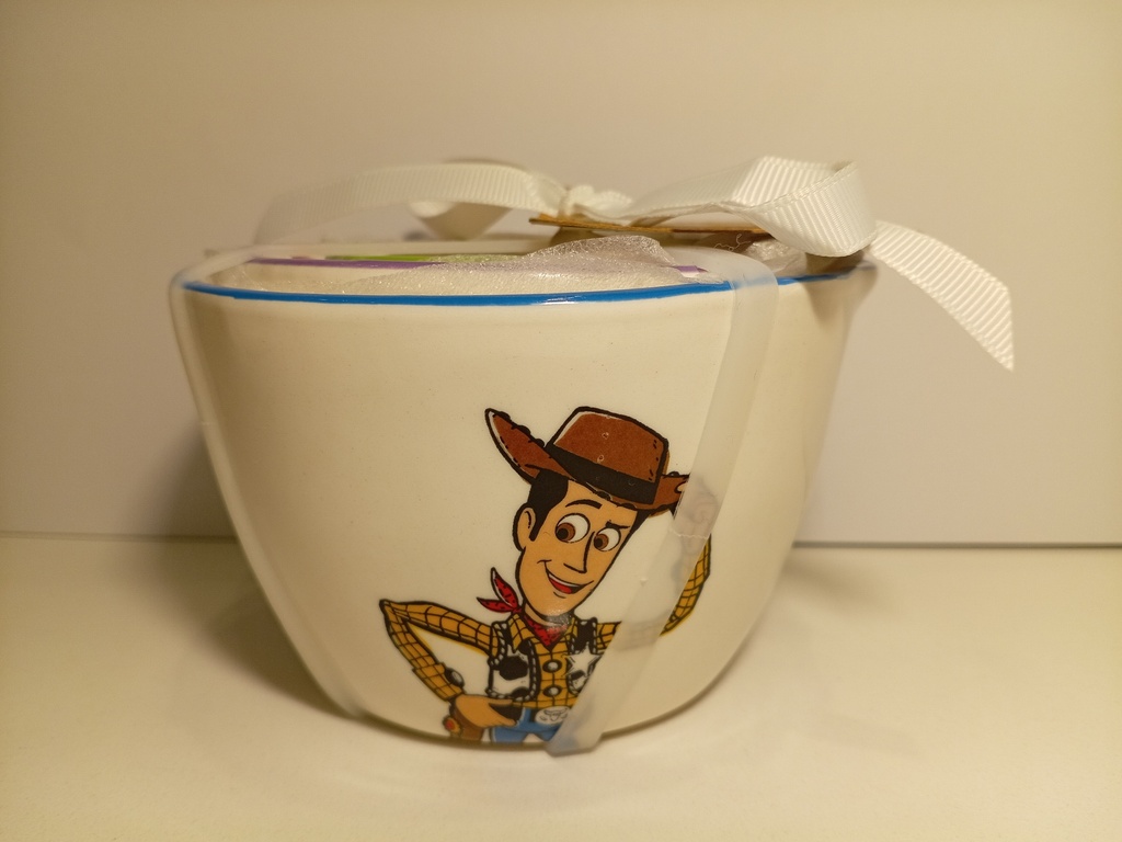 SET DE 4 TAZAS TOY STORY BLANCAS